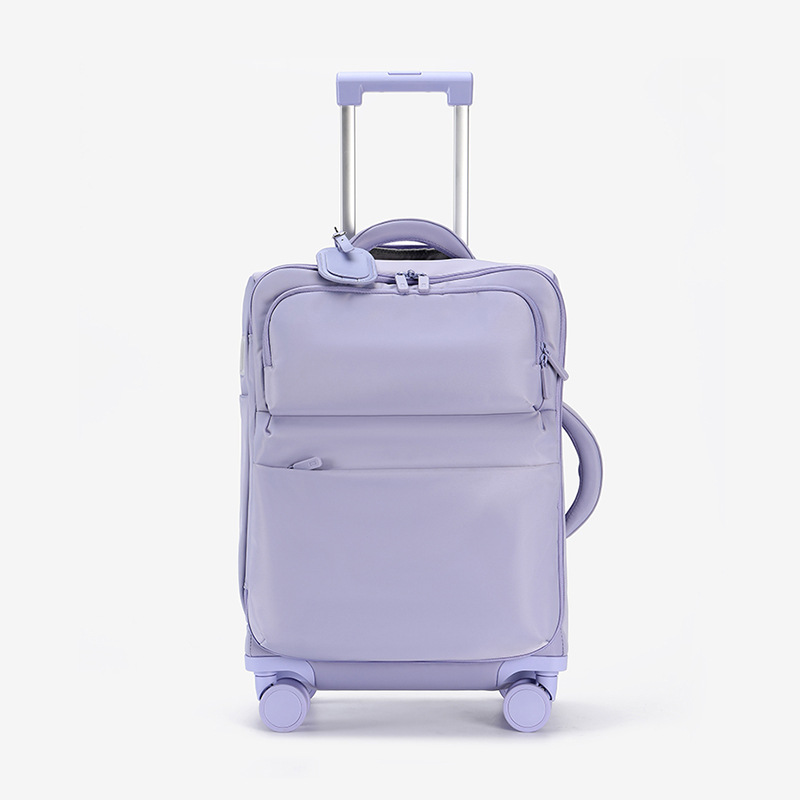Travel Lock Tsa Approved - Women's carry-on luggage, 20-inch ultra-light cloth