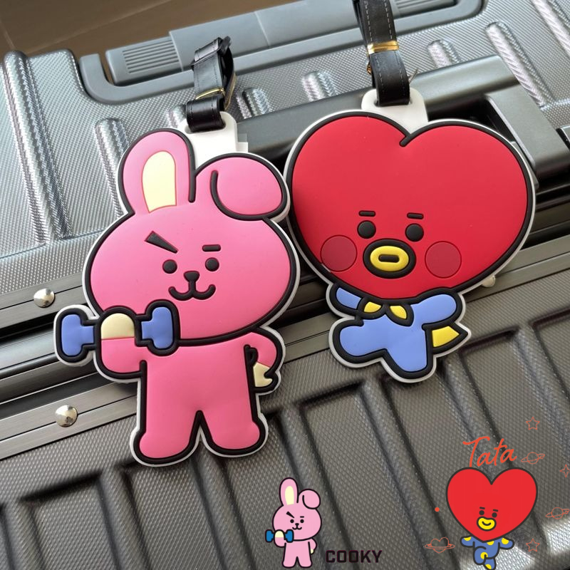 It Travel Accessories - BT21 cartoon cute keychain Kawaii unisex