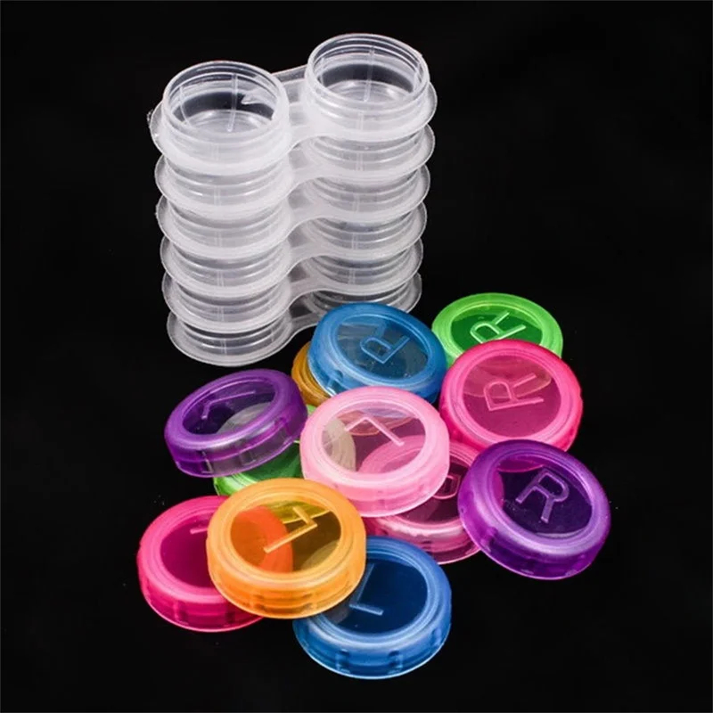 Travel Video Accessories - Colorful Clear Contact Lens Case Box