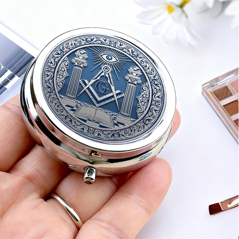 Travel Accessories Gifts For Men - Moso Free Association Square Metal Pill