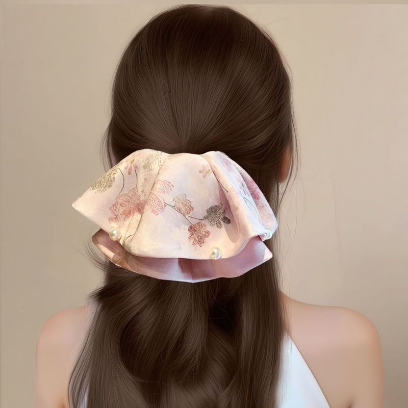Travel Accessories Pink - 1pc New Chinese-style pink floral pearl