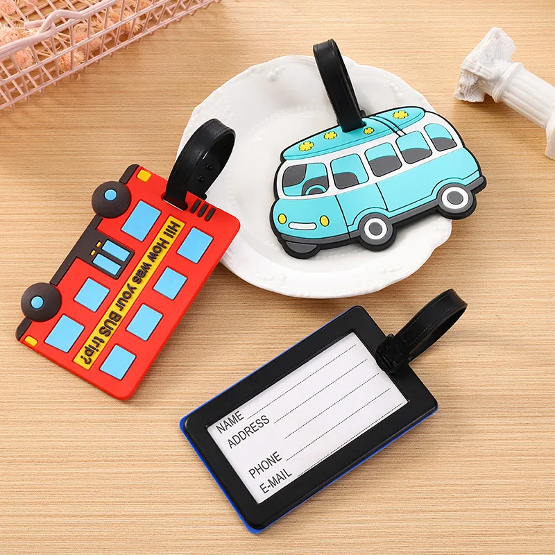 Travel Accessories Unique - Cute Cartoon Cars PVC Silicone Luggage