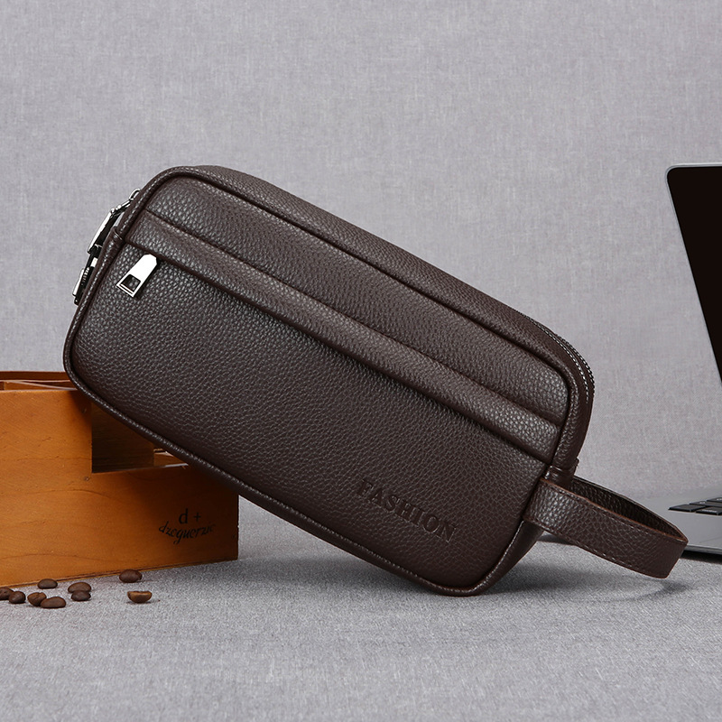 Travel Accessories Pouch For Men - Vintage Men Hand Clutch Bag Large