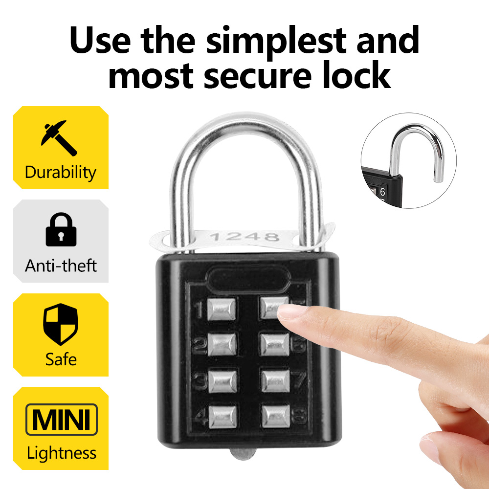 It Travel Accessories - 8-digit Combination Outdoor Button Waterproof Fixed