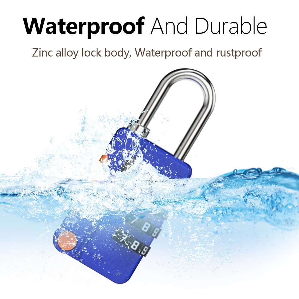 It Travel Accessories - Keyless 4-Digit Combination Padlock for Travel