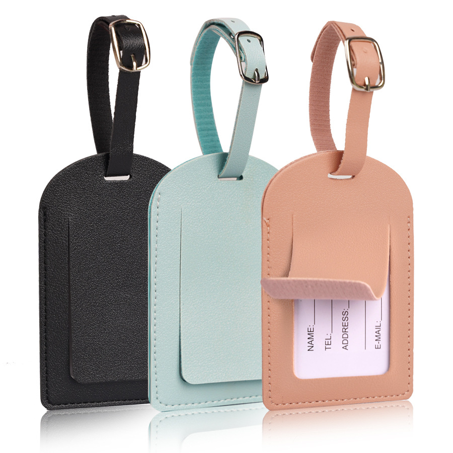 Women Men Luggage Tags PU Leat - đánh giá và giá Travel Accessories Unique