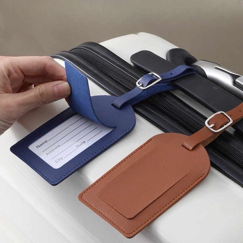 Women Men Luggage Tags PU Leat - đánh giá và giá Travel Accessories Unique