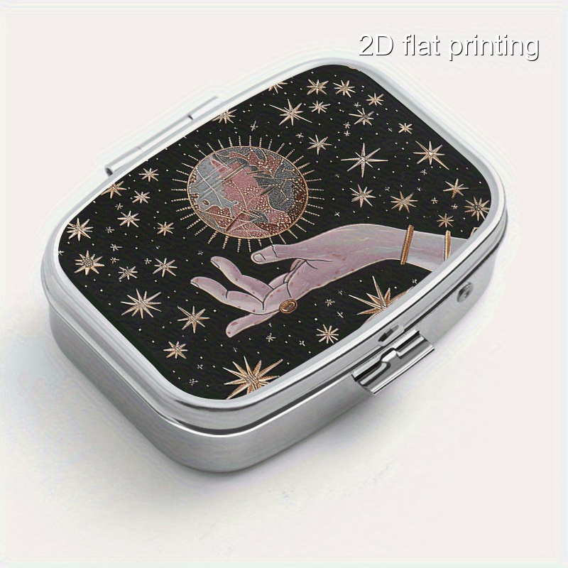 A Square Metal Box with Two Co - đánh giá và giá Accessories Travel Jewelry Box
