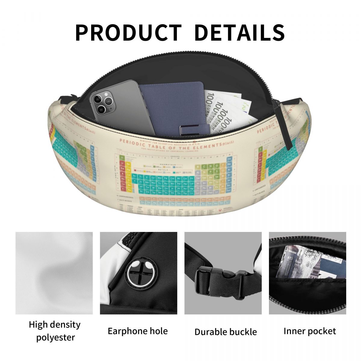 Cool Elements Periodic Table F - đánh giá và giá Travel Accessories Pouch For Men