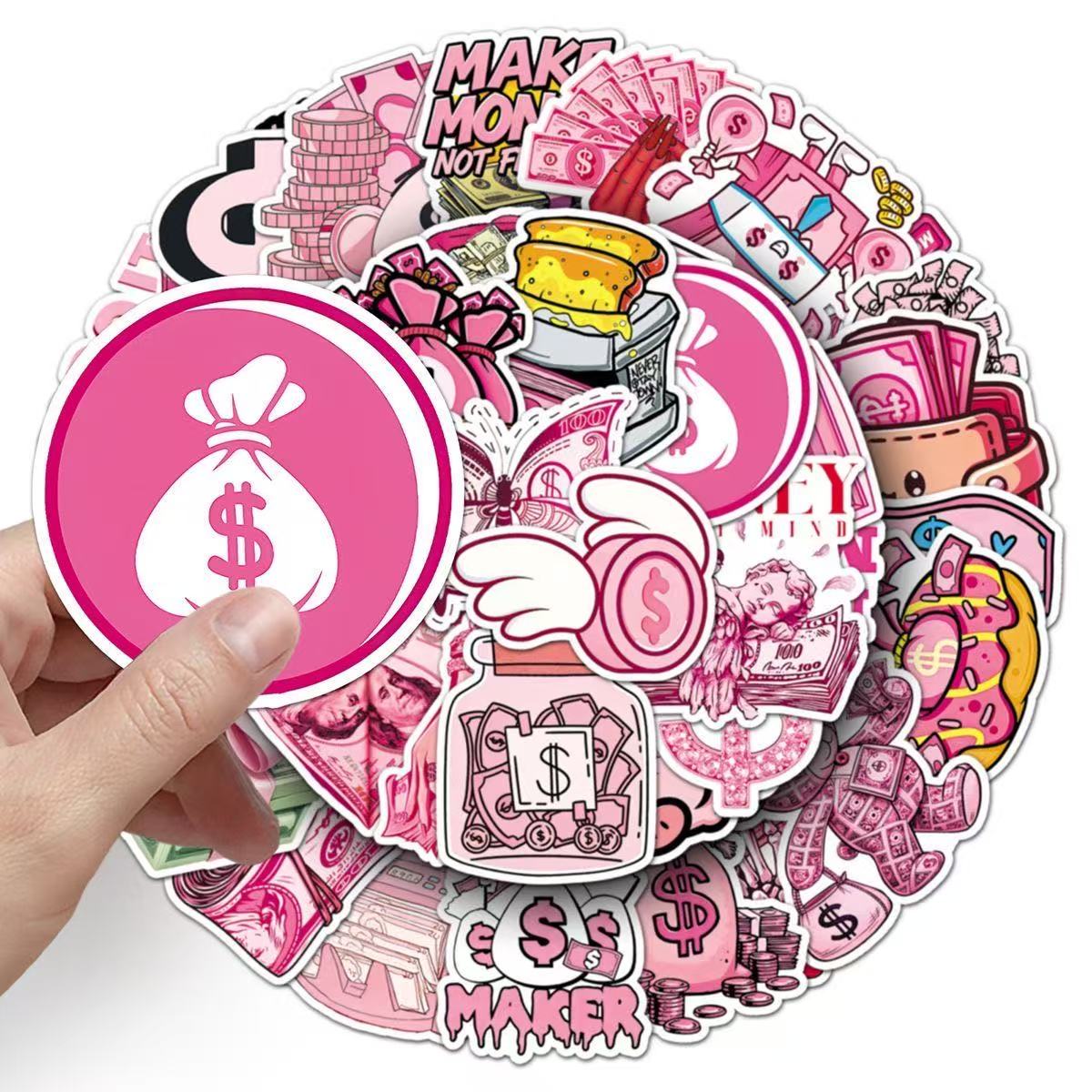 50Pcs Cute Pink Dollar Coin Ca - đánh giá và giá Travel Accessories Pink