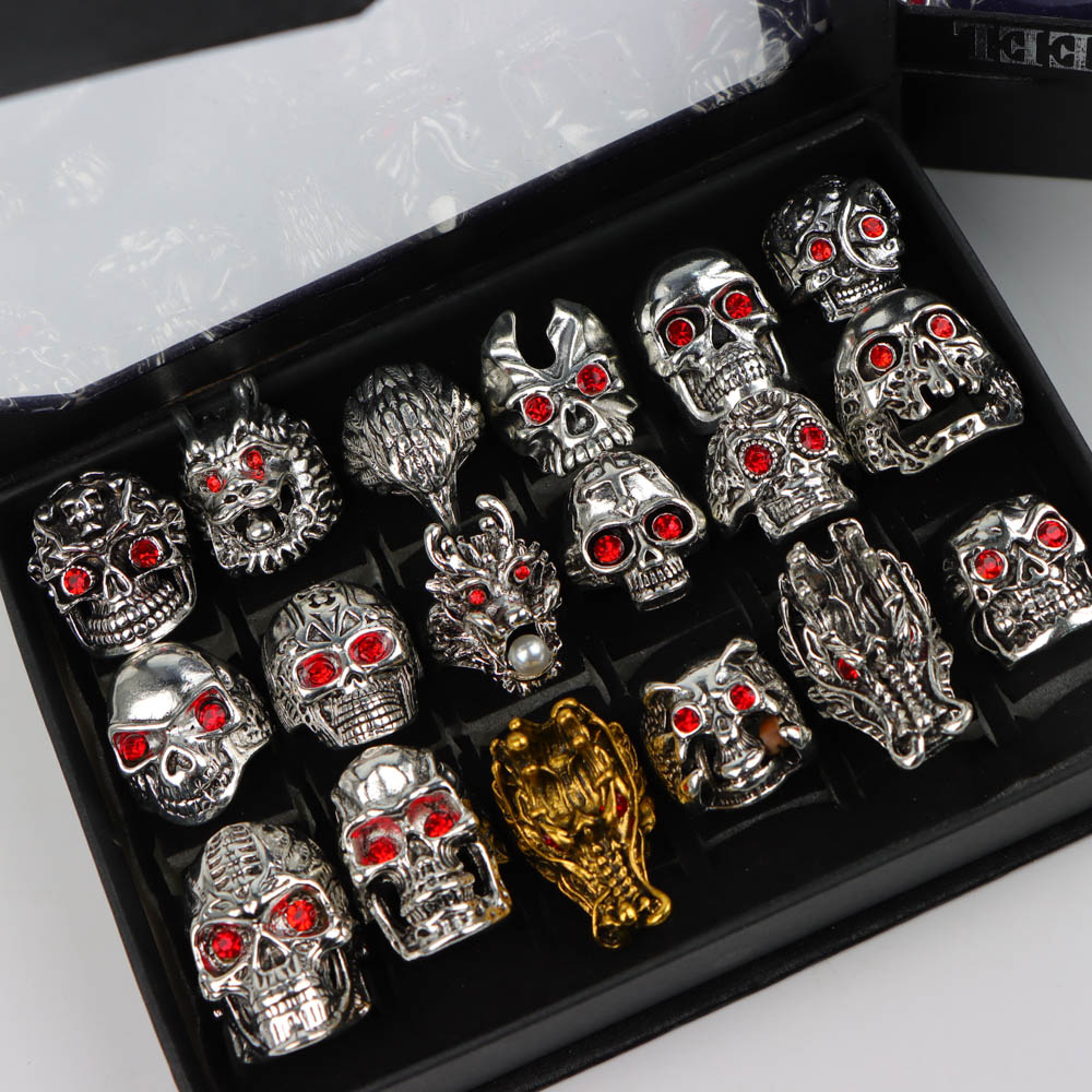 10Pcs/Lot Retro Punk Style Red - đánh giá và giá Travel Accessories Gifts For Men
