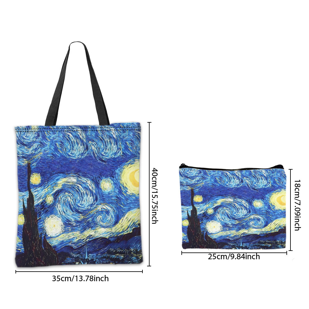 Van Gogh Series Tote Bag Cosme - đánh giá và giá Travel Accessories Bag