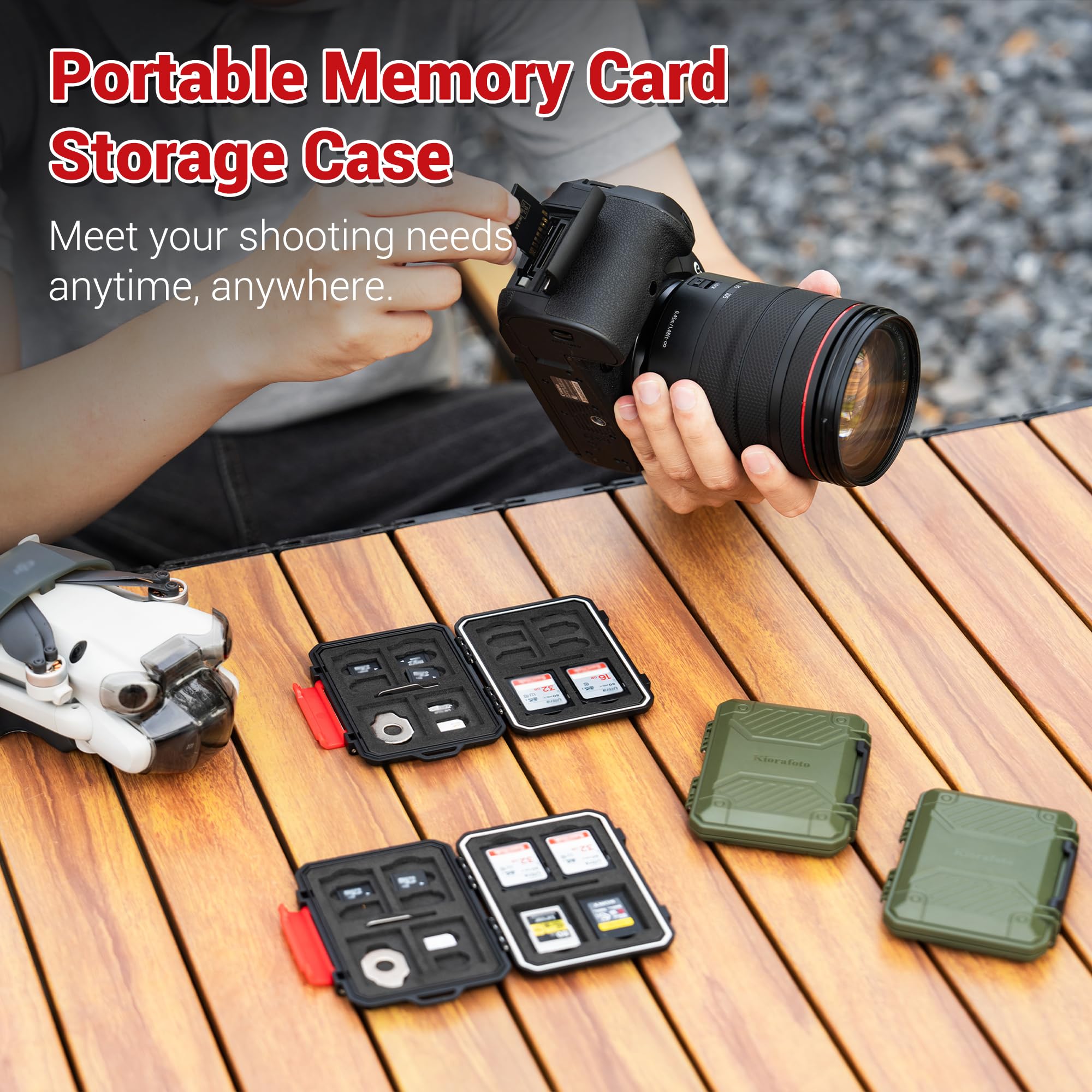 18 Slot Waterproof Memory Card - đánh giá và giá Sim Card Holder Case