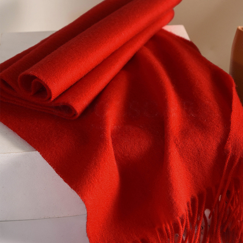 Knitted Scarf Women 100% Wool  - đánh giá và giá Travel Accessories Neck