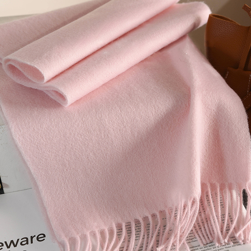 Knitted Scarf Women 100% Wool  - đánh giá và giá Travel Accessories Neck