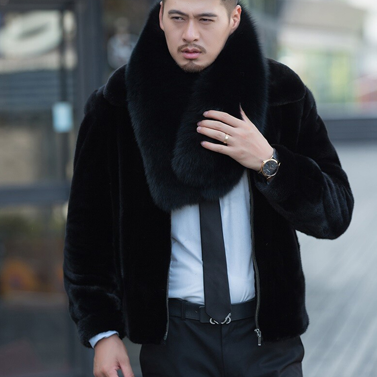 Genuine Fox Fur Scarf Winter A - đánh giá và giá Travel Accessories Neck