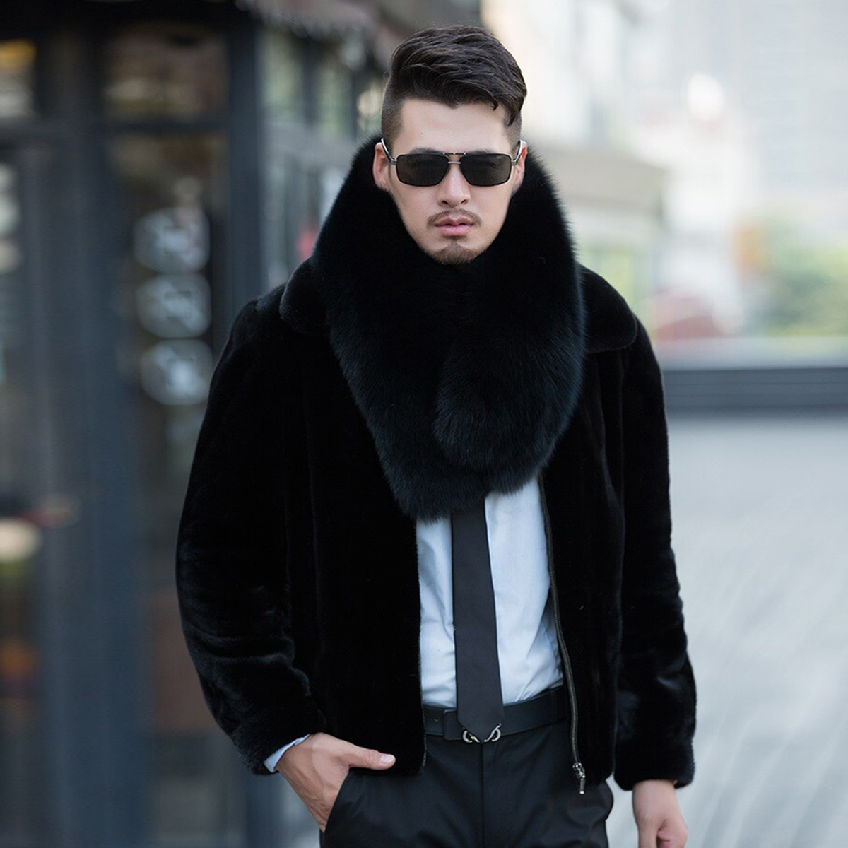 Genuine Fox Fur Scarf Winter A - đánh giá và giá Travel Accessories Neck