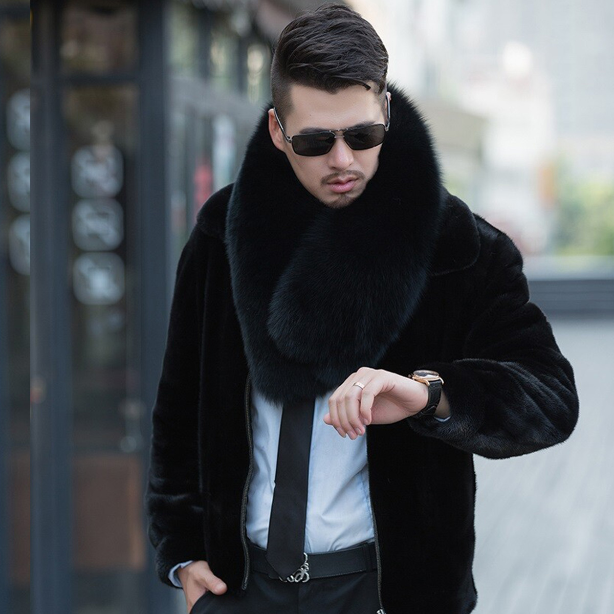 Genuine Fox Fur Scarf Winter A - đánh giá và giá Travel Accessories Neck