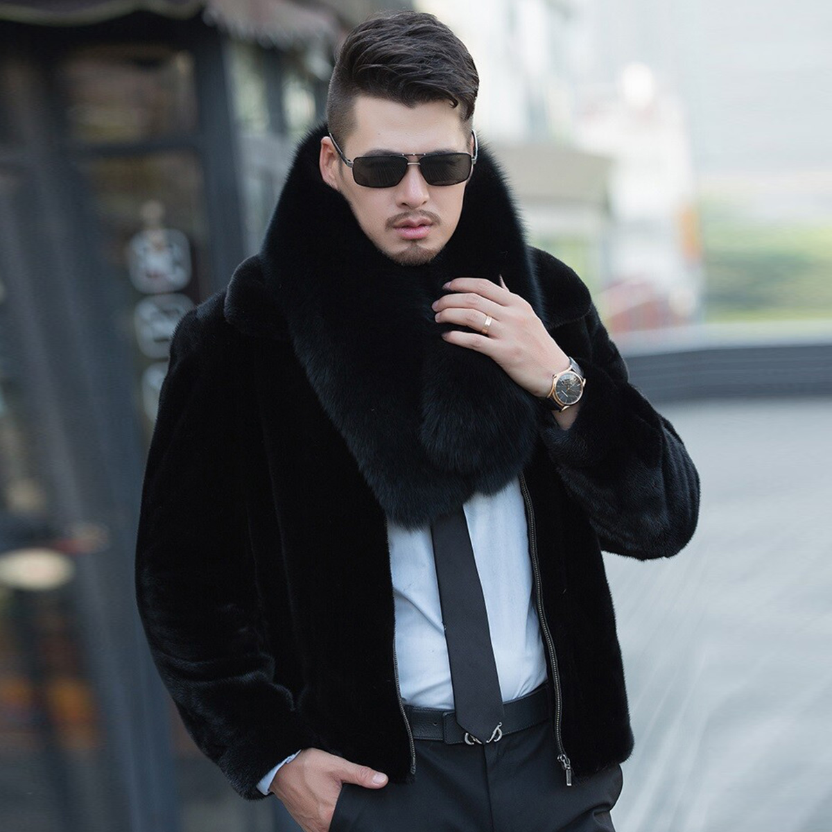 Genuine Fox Fur Scarf Winter A - đánh giá và giá Travel Accessories Neck