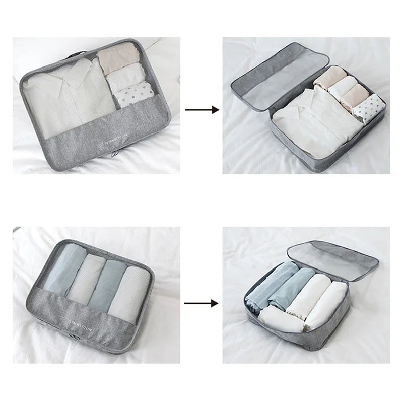 7 Piece Travel Packing Cubes S - đánh giá và giá Travel Accessories Pouch For Men