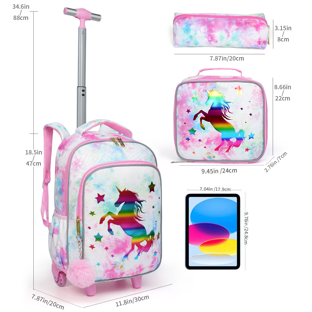 3PCS Kids Travel Bag, Luggage  - đánh giá và giá Travel Accessories Pink