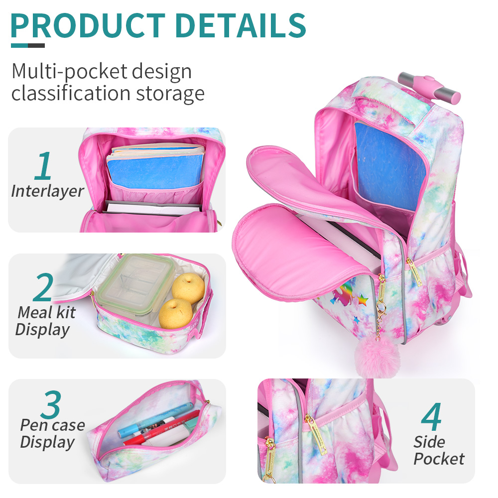 3PCS Kids Travel Bag, Luggage  - đánh giá và giá Travel Accessories Pink