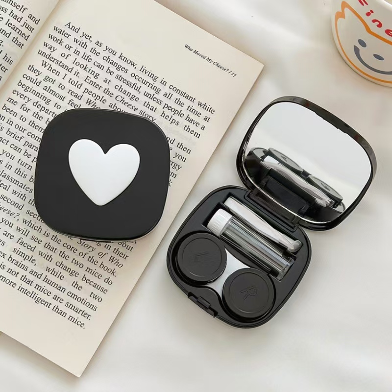Heart Contact Lens Case with M - đánh giá và giá Travel Video Accessories