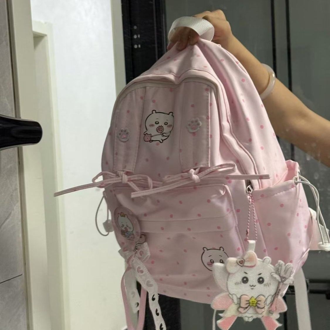 Cute Chiikawa Pink Polka Dot B - đánh giá và giá Travel Accessories Pink