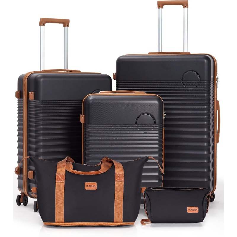 5 Piece Hardside Luggage Set A - đánh giá và giá Travel Lock Tsa Approved