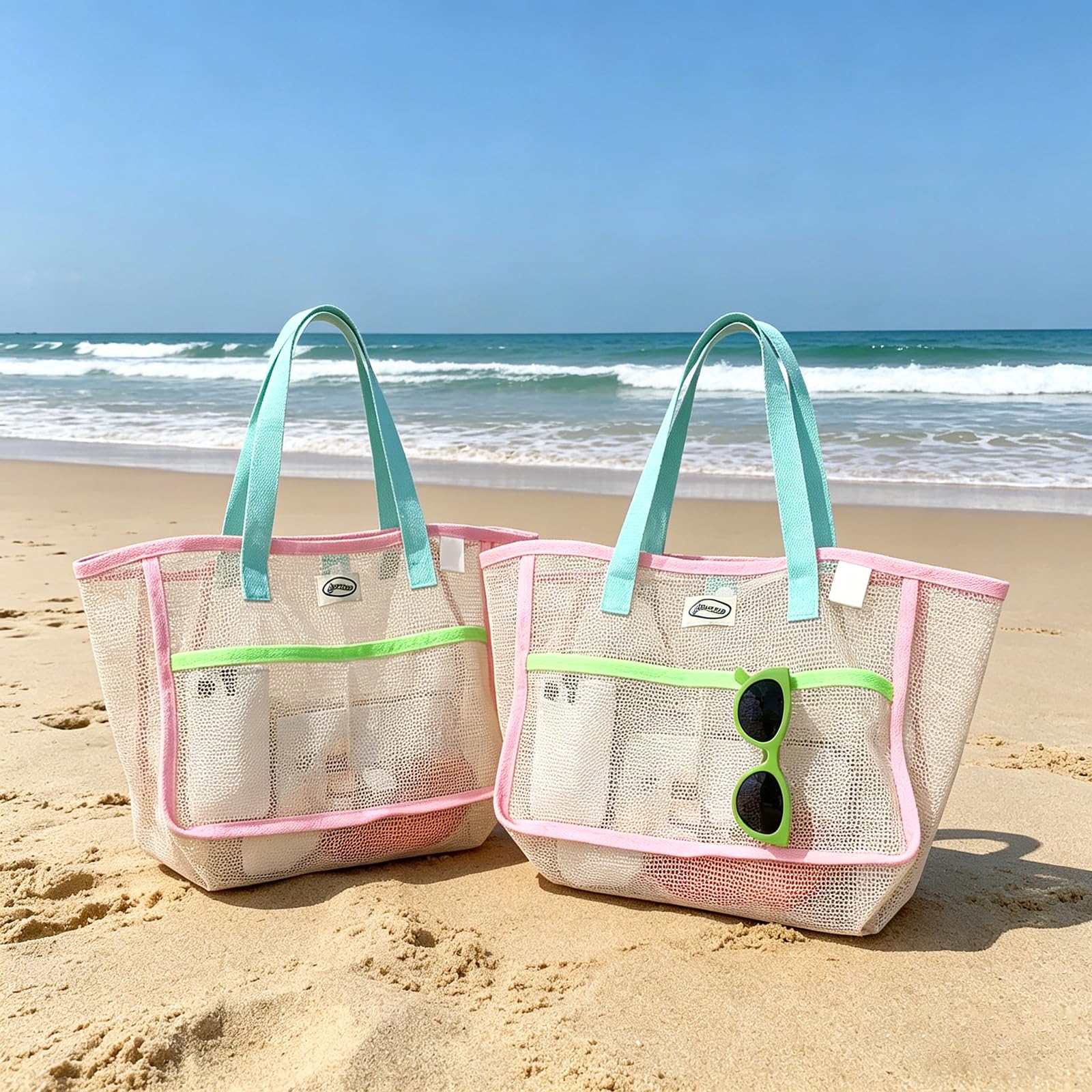 Beach Bags for Women Colorful  - đánh giá và giá Travel Accessories Bag