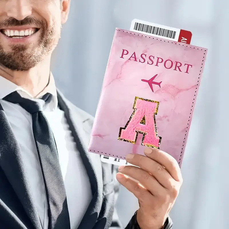 Pink PU Leather Passport Holde - đánh giá và giá Travel Accessories Pink