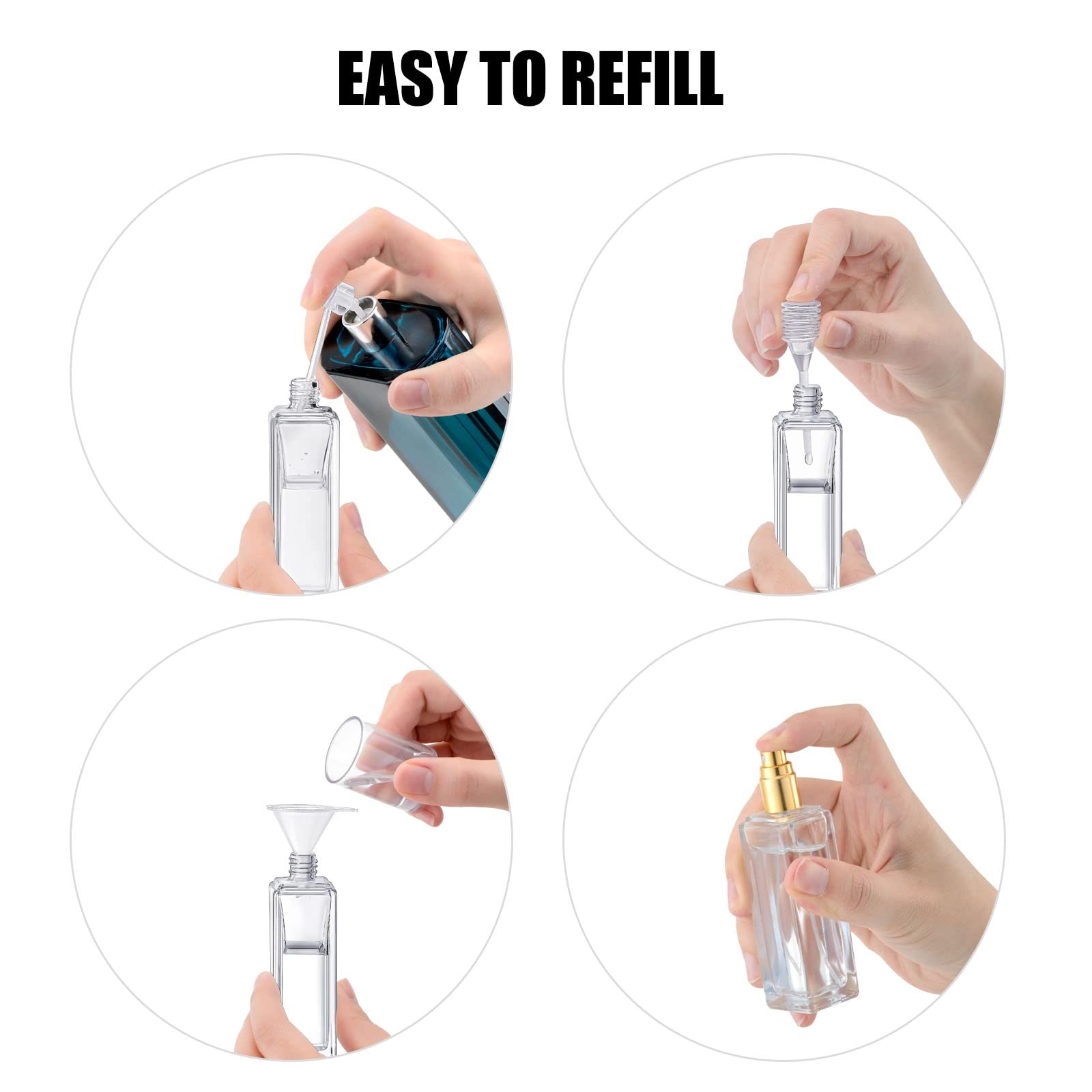 2pcs Perfume Bottle Spray Empt - đánh giá và giá Travel Accessories High End