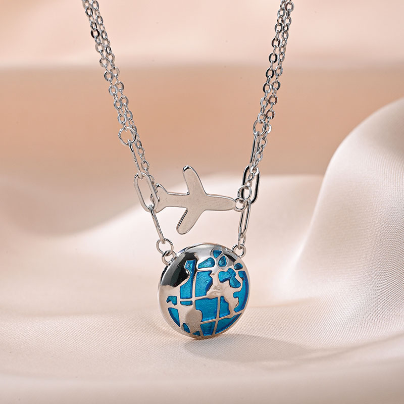 Fashion Double Chain Globe Air - đánh giá và giá Travel Accessories Gifts For Men