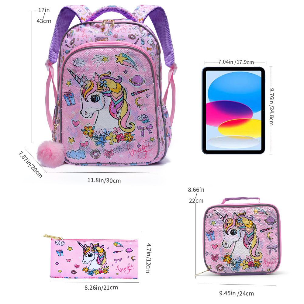 3PCS Kids Travel Bag, Luggage  - đánh giá và giá Travel Accessories Pink