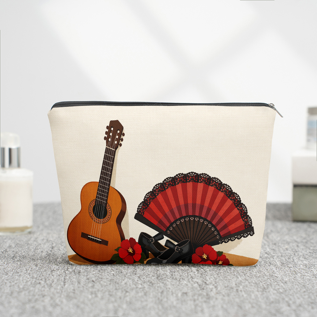 1 Piece Guitar Red Floral and  - đánh giá và giá Shoe Bag Travel