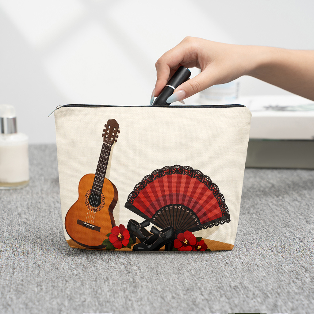 1 Piece Guitar Red Floral and  - đánh giá và giá Shoe Bag Travel