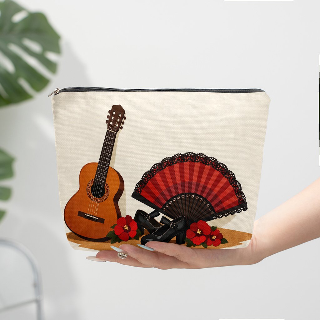 1 Piece Guitar Red Floral and  - đánh giá và giá Shoe Bag Travel