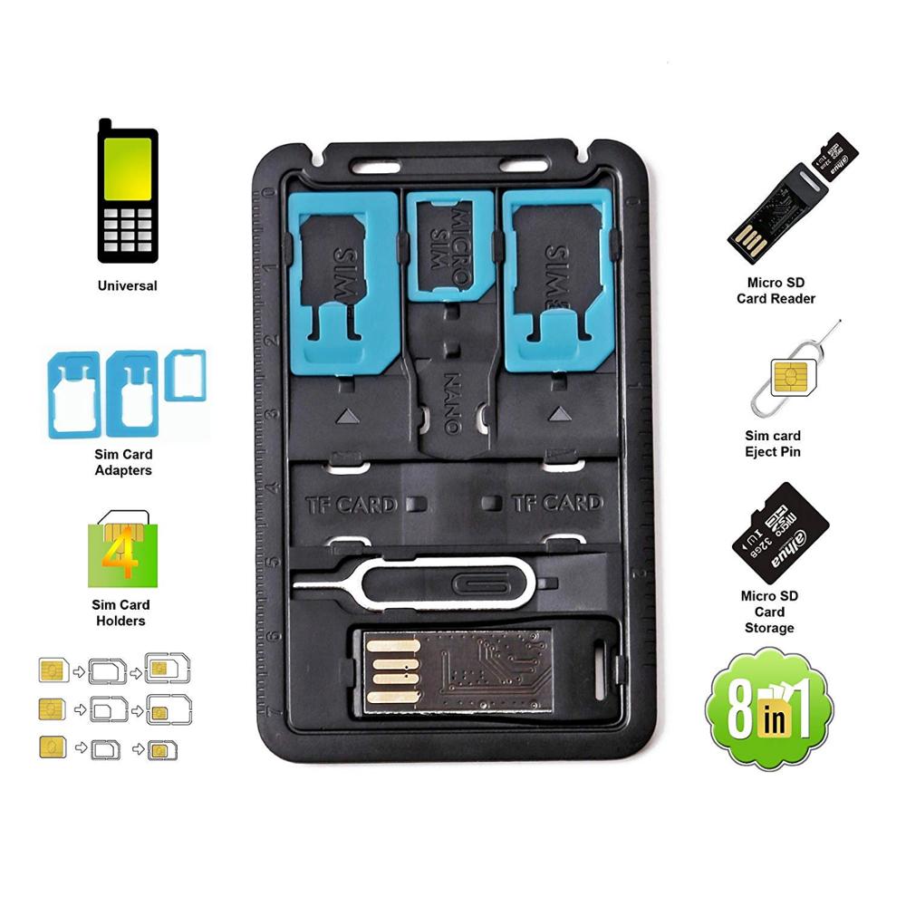 5 in 1 Universal Mini SIM Card - đánh giá và giá Sim Card Holder Case