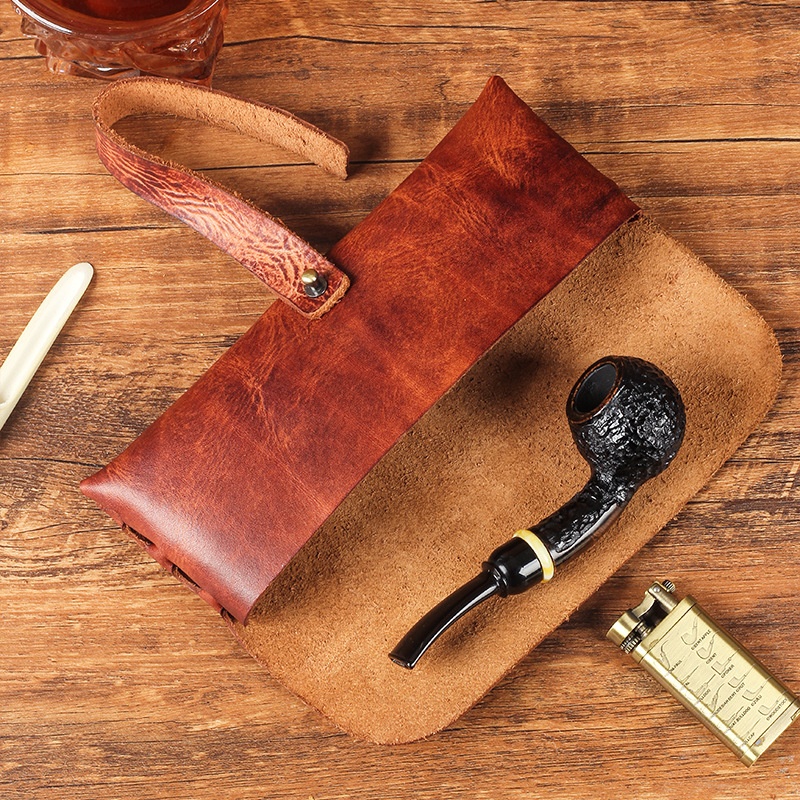 Vintage Cow Leather Pipe Bag H - đánh giá và giá Travel Accessories Pouch For Men