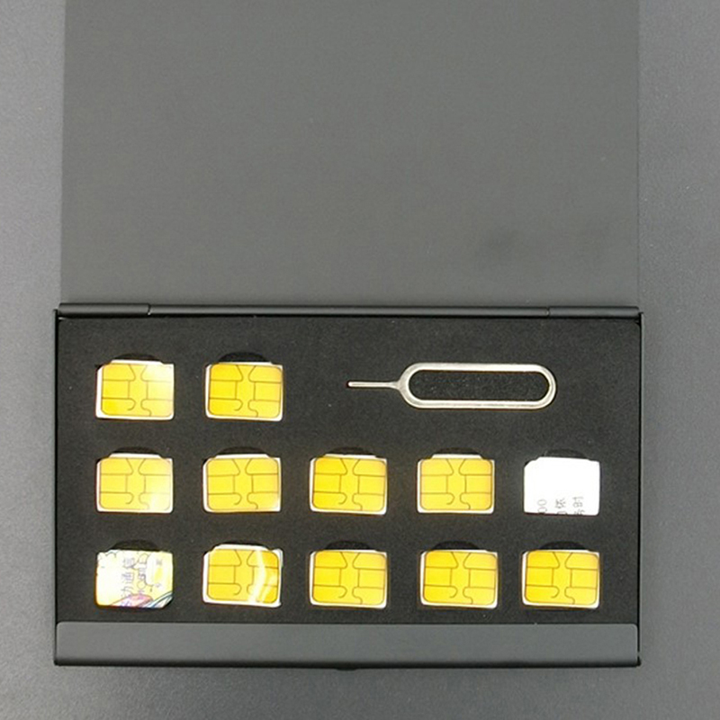 New 12-Slots-NANO+1-Slot-Card- - đánh giá và giá Sim Card Holder Case