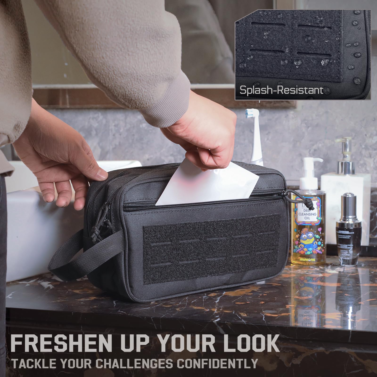 Tactical Toiletry Bag for Men, - đánh giá và giá Travel Accessories Pouch For Men