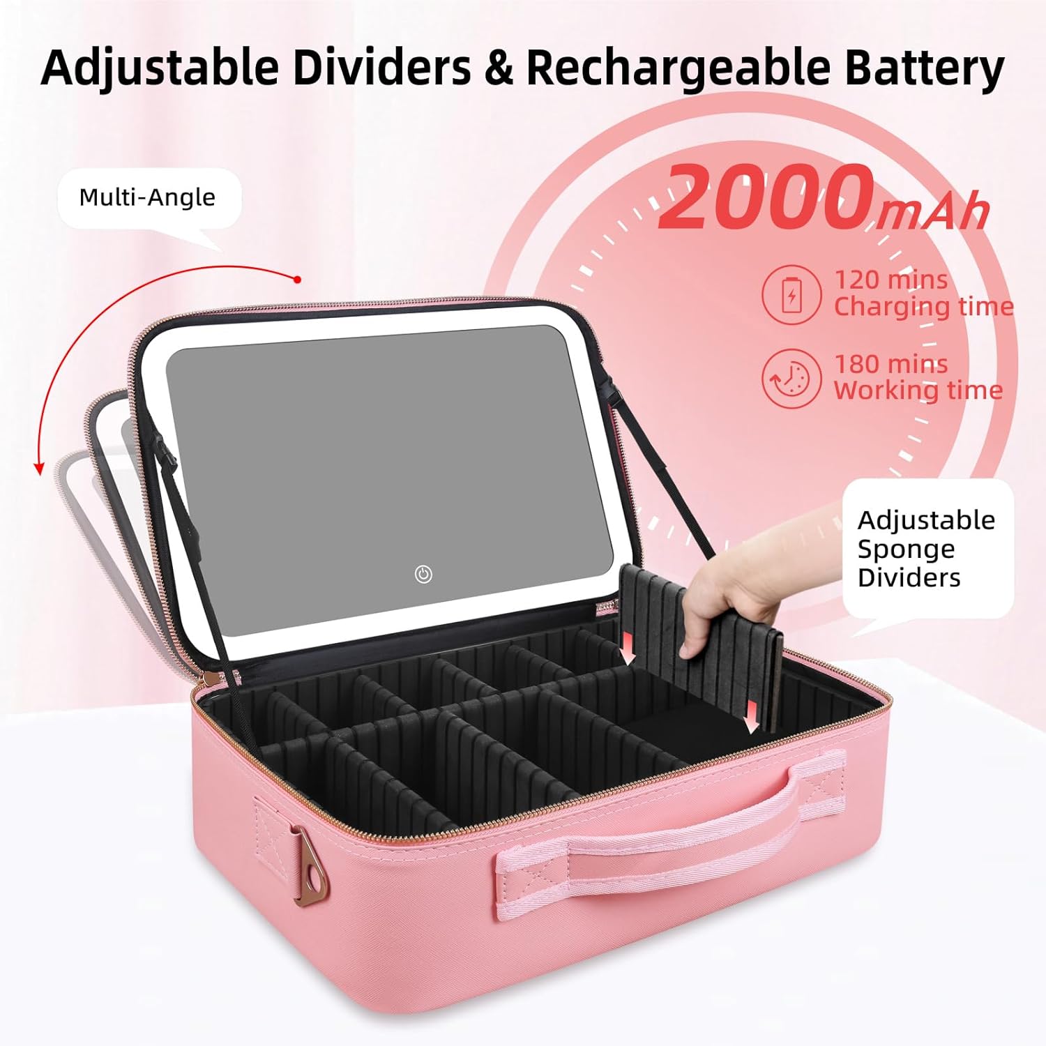 Large Capacity Makeup Bag 15'' - đánh giá và giá Travel Accessories Bag