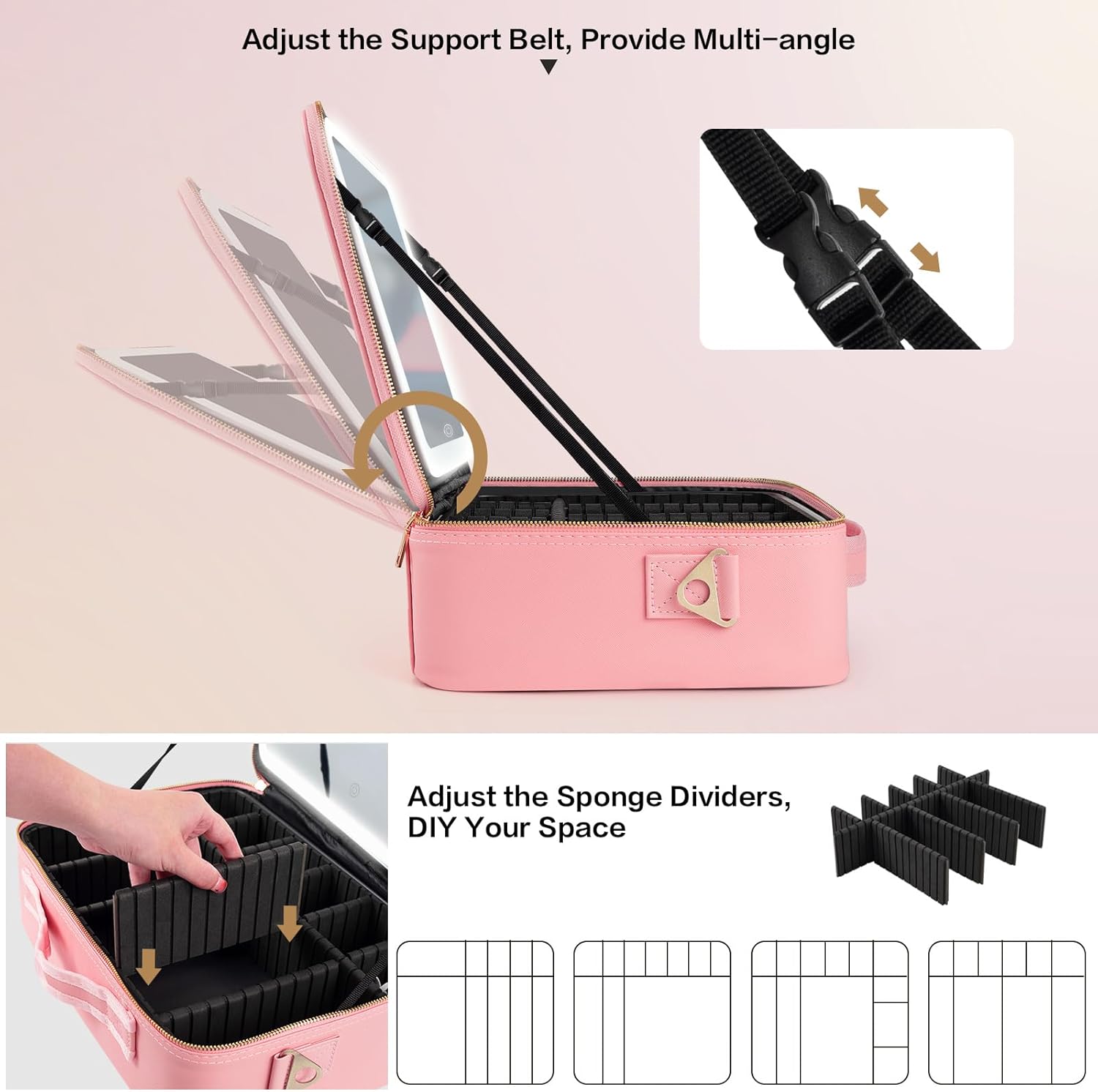 Large Capacity Makeup Bag 15'' - đánh giá và giá Travel Accessories Bag